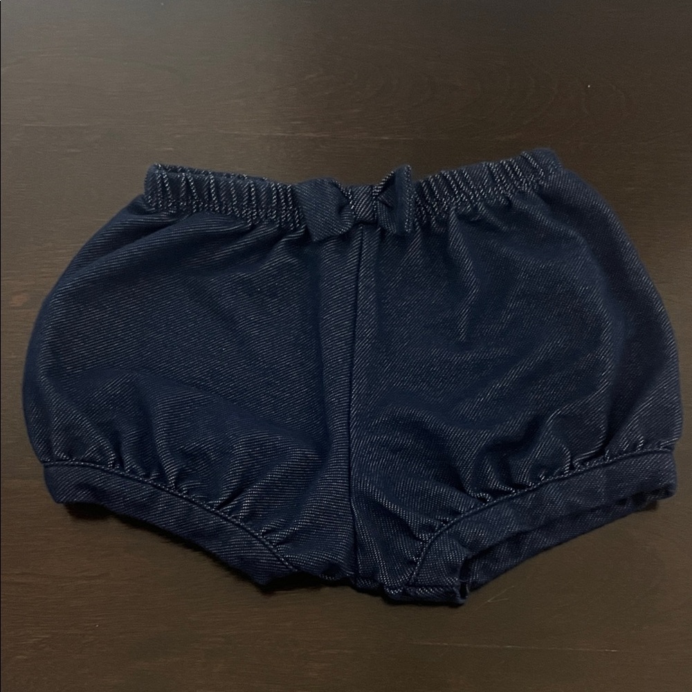 1423. Garanimals Denim Colored Soft Diaper Cover with Bow